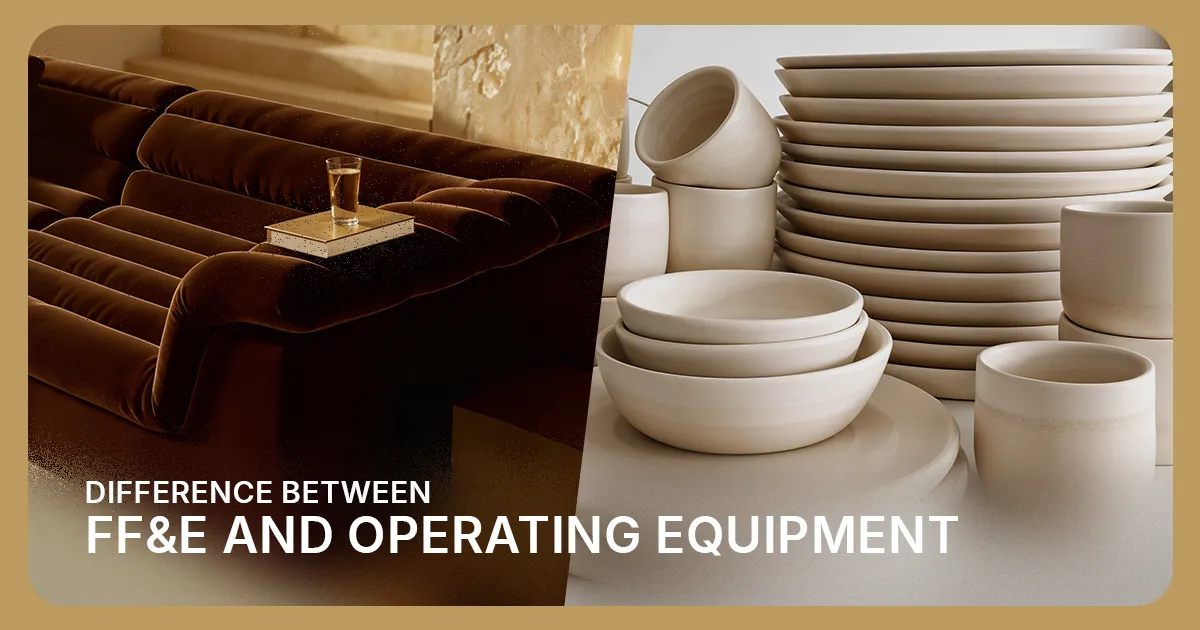 Differences Every Hotel Manager Must Know: FF&E vs. Operating Equipment